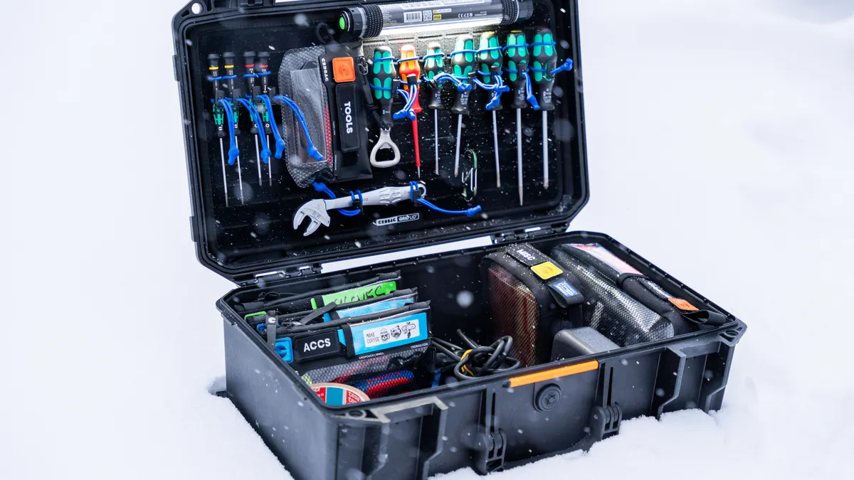 Best SaaS Tools by Use Case — The Complete Guide — Professional Tool Case Open in Snowy Environment